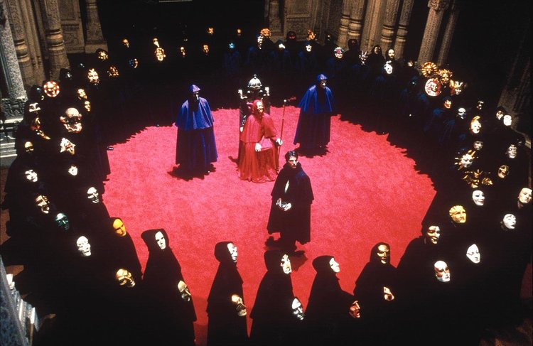 The circle ceremony in  Eyes Wide Shut  (1999)
